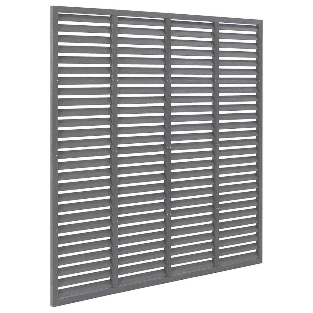 Vidaxl Lamellenhek 180x180 cm HKC Grey