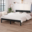 Vidaxl bedframe massief grenenhout zwart 120x200 cm