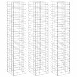 Vidaxl Schanskorf Planters 3 STED 30X30X150 CM Żelazo