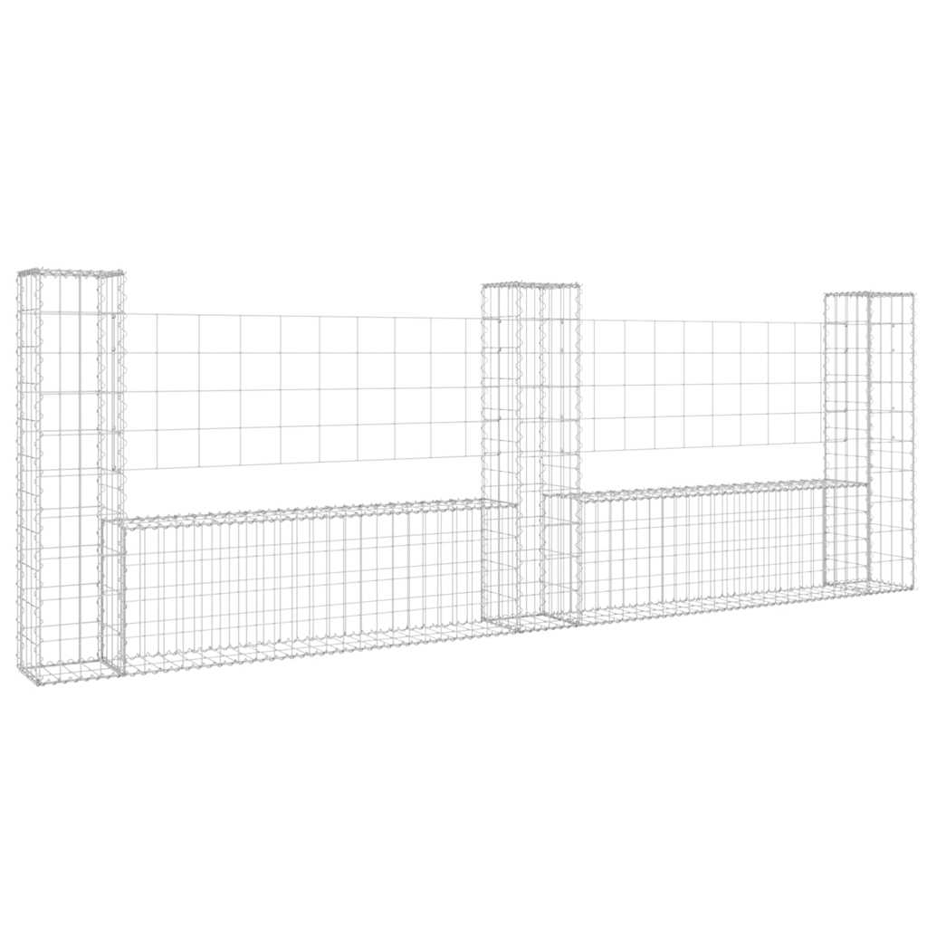 VIDAXL SCHANSKORF U 3 POST 260X20X100 CM ŻELLU