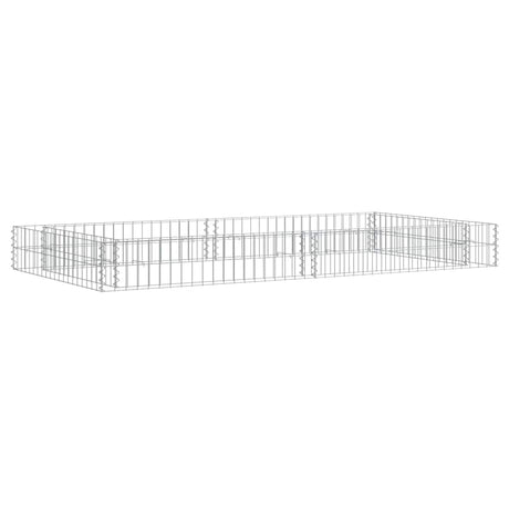 Donica gabionowa Vidaxx podniesiona 200x100x20 cm ze stali ocynkowanej