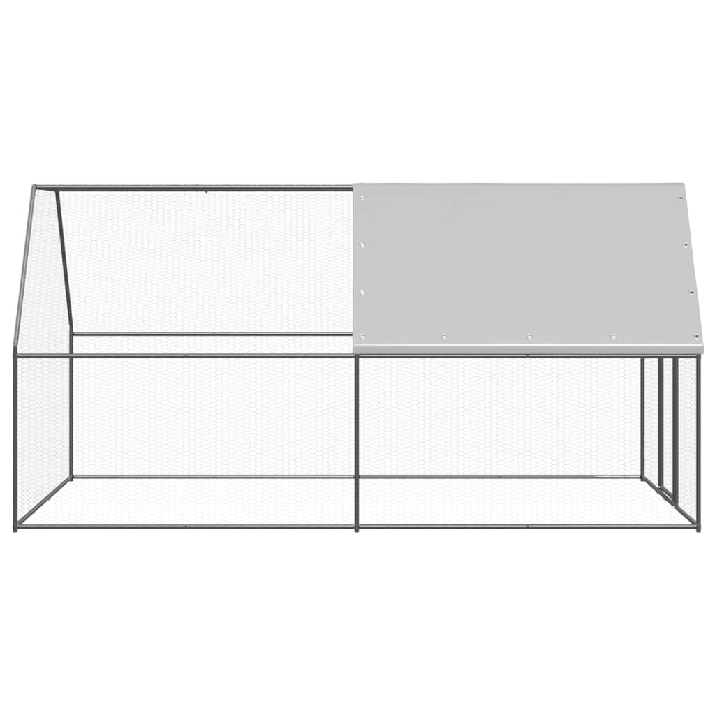 Vidaxl kurczak Coop 2x4x2 M ocynkowana stal