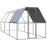 Vidaxl kurczak Coop 2x6x2 M ocynkowana stal