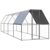 Vidaxl kurczak Coop 2x8x2 M ocynkowana stal