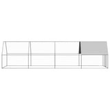 Vidaxl kurczak Coop 2x8x2 M ocynkowana stal