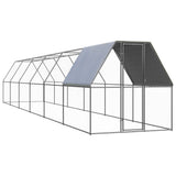 Vidaxl kurczak Coop 2x12x2 M ocynkowana stal