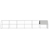 Vidaxl kurczak Coop 2x12x2 M ocynkowana stal