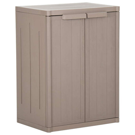 Vidaxl tuinkast 65x45x88 cm polypropyleen hout-look bruin
