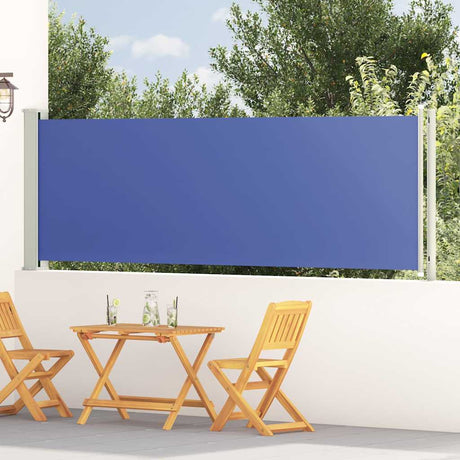 Rozsuwany parawan ogrodowy Vidaxx 117x600 cm niebieski