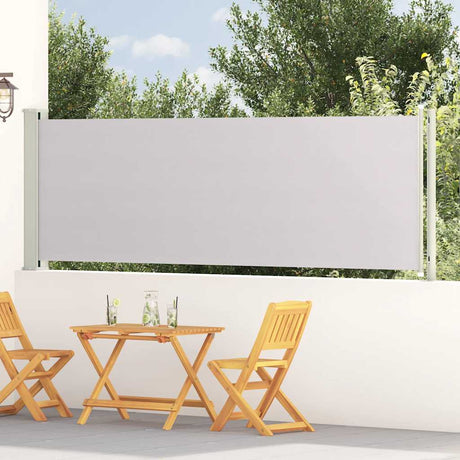 Vidaxl Garden Screen Wyciągalny 117x600 cm szary