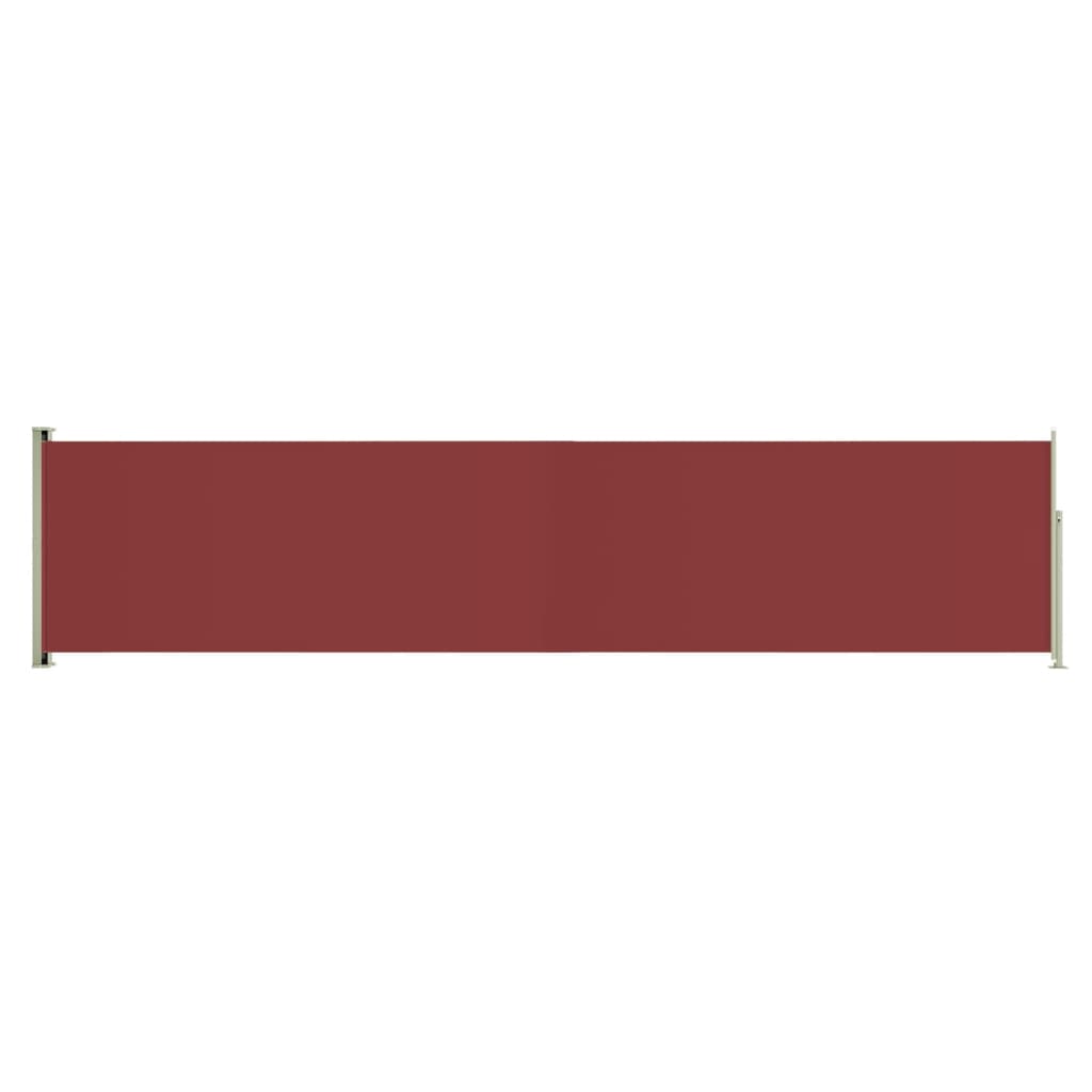 Ekran ogrodowy vidaxl rozszerzony 140x600 cm czerwony