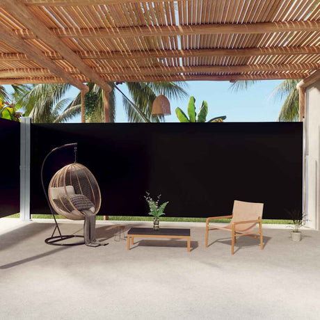 Vidaxl Sandshield Exterable 220x1000 cm czarny