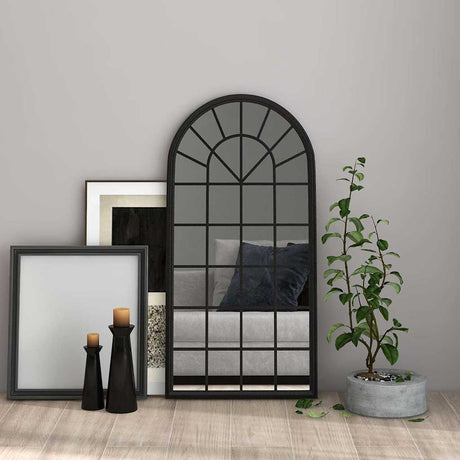 Lustro VidaXL 90x45 cm żelazno czarne
