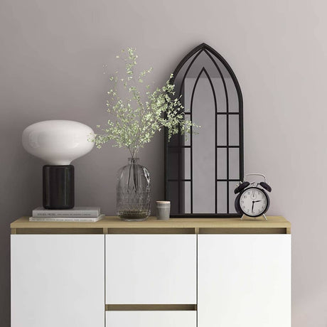 Lustro VidaXL 70x30 cm żelazno czarne