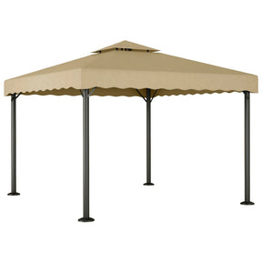 Vidaxl Arbor 3x3 M.luminium i stal taupe