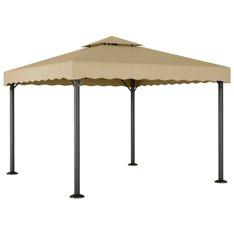 Vidaxl Arbor 3x3 M.luminium i stal taupe