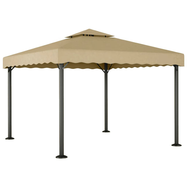 Vidaxl Arbor 3x3 M.luminium i stal taupe