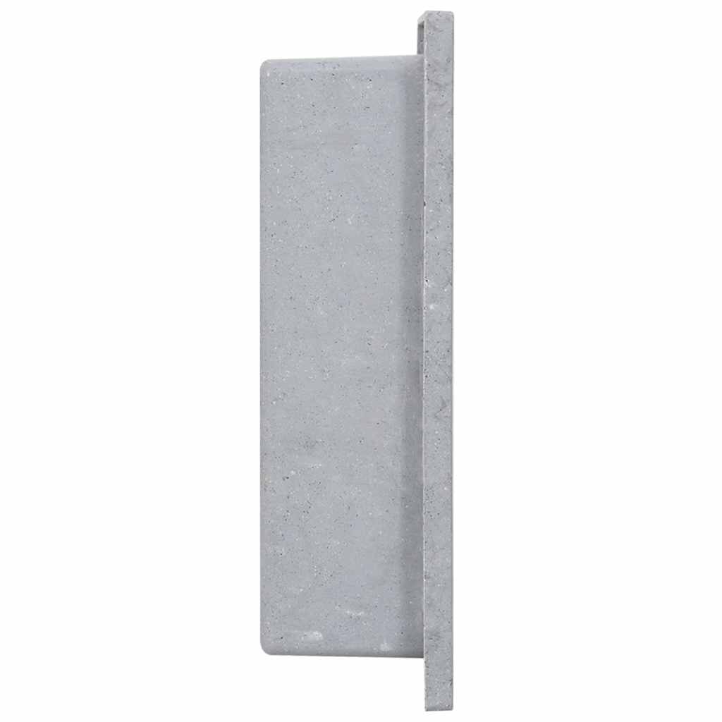 Vidaxl douchenis 41x36x10 cm matgrijs