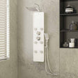 Vidaxl Prysznic panel 25x47,5x130 cm szklany biały