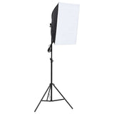 Zestaw do studia fotograficznego VidaXL z lampą softbox i tłem