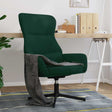 Vidaxl relaxstoel fluweel donkergoen