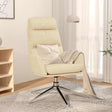 Vidaxl relaxstoel stof crèmekleurig