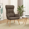 Vidaxl relaxstoel stof taupe