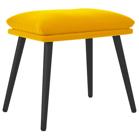 Vidaxl voetenbank 45x29,5x35 cm fluweel mosterdgeel
