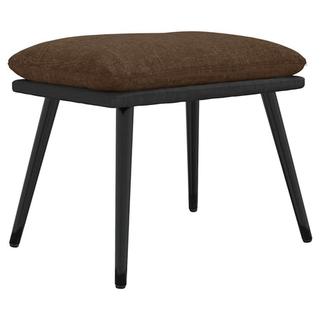 Vidaxl voetenbank 45x29,5x35 cm stof en kunstleer bruin