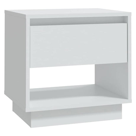 Vidaxl nachtkastje 45x34x44 cm bewerkt hout wit