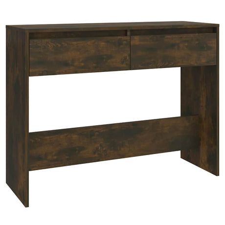 Vidaxl wandtafel 100x35x76,5 cm bewerkt hout gerookt eikenkleurig