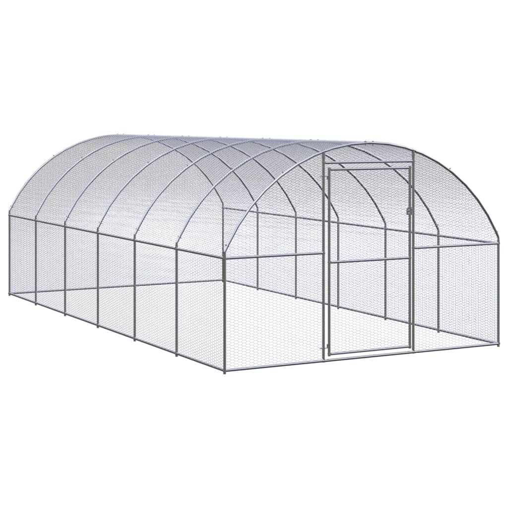 Vidaxl Chicken Run 3x6x2 M ocynkowana stal