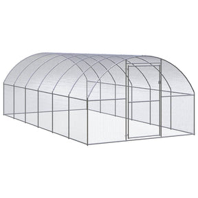 Vidaxl Chicken Run 3x6x2 M ocynkowana stal