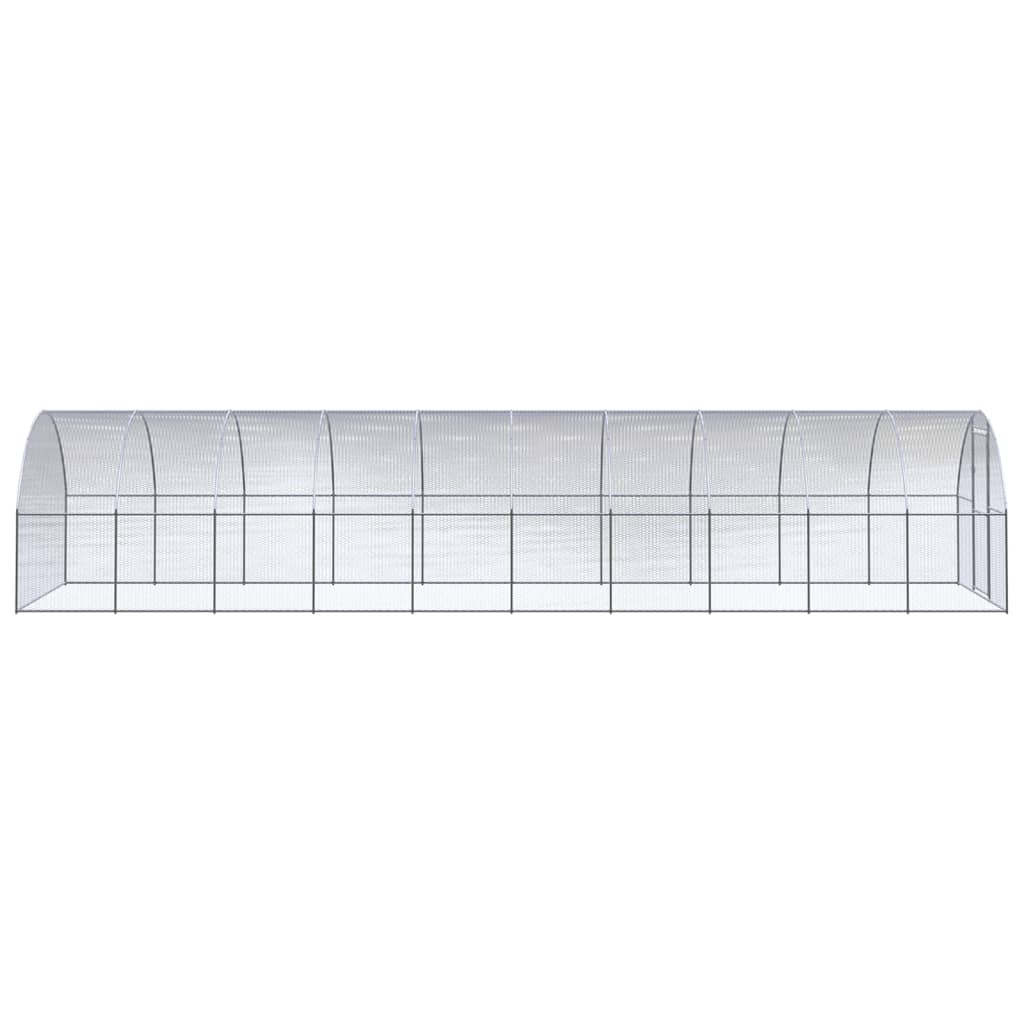 Vidaxl Chicken Run 3x10x2 M ocynkowana stal
