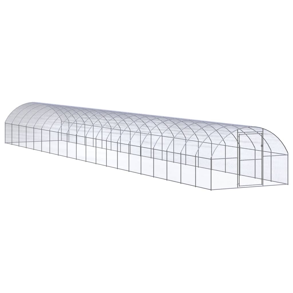 VidaXL Kurnik 3x20x2 m, stal ocynkowana