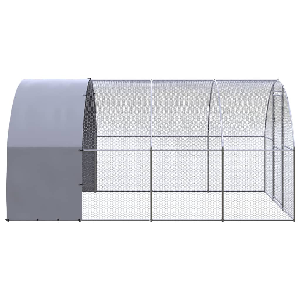 Vidaxl Chicken Run 3x4x2 M ocynkowana stal