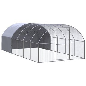 Vidaxl Chicken Run 3x6x2 M ocynkowana stal