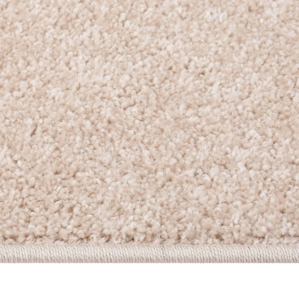 Vidaxl Durg Kortpolig 140x200 cm Dark Beige