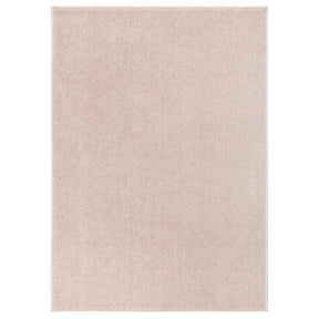 Vidaxl Durg Kortpolig 240x340 cm Dark Beige