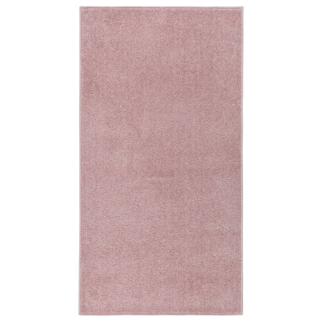 Vidaxl dywan Kortpolig 80x150 cm różowy