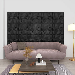 Vidaxl 48 ST Panele ścienne 3D 12 m² 50x50 cm diamentowy czarny