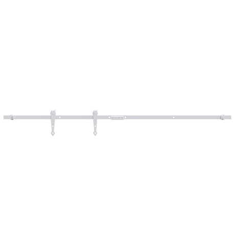 Zestaw zawieszenia vidaxl dla drzwi mini -żyły 152 cm stalowa stalowa biała