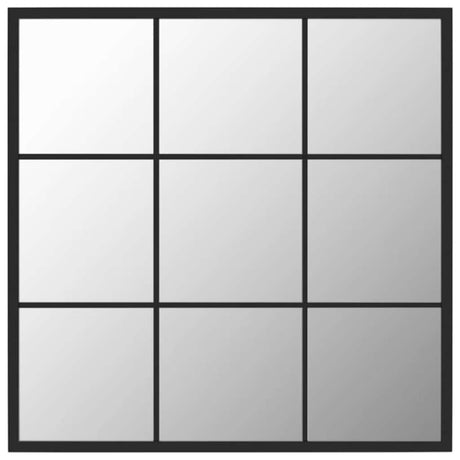 Vidaxl Wall Mirror 60x60 cm Metal Black