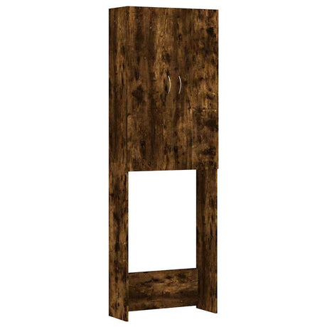 Szafka pralki vidaxl 64x25.5x190 cm wędzona dąb
