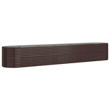 Sadzarka Vidaxx 440x80x68 cm stal ocynkowana brązowa