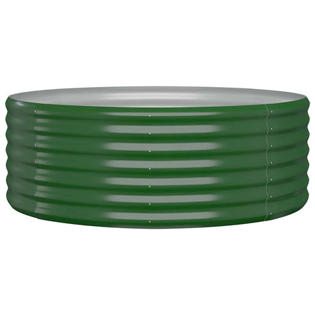 Vidaxl Planning Box 100x100x36 cm ocynkowana stalowa zielona
