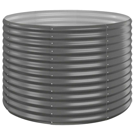 Vidaxl plantenbak 100x100x68 cm gegalvaniseerd staal grijs