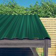 Vidaxl dakpanelen 12 st 60x36 cm gegalvaniseerd staal groen