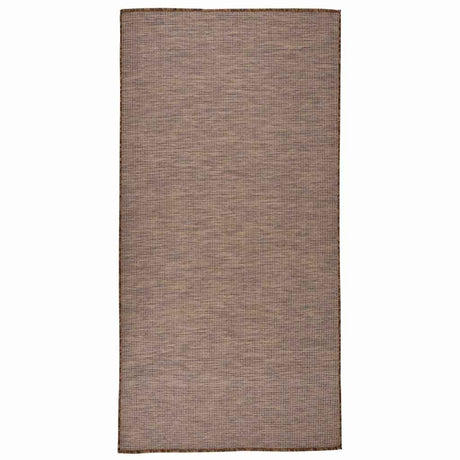 Dywan zewnętrzny Vidaxx tkany na płasko 100x200 cm brązowy