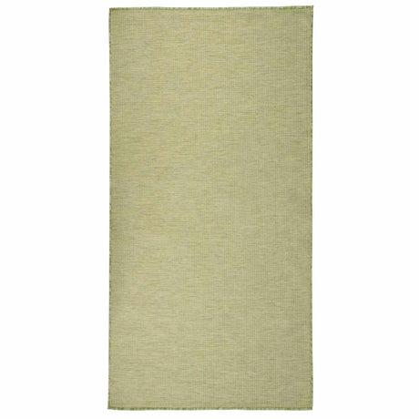 Vidaxl zewnętrzny dywan tkany 100x200 cm zielony